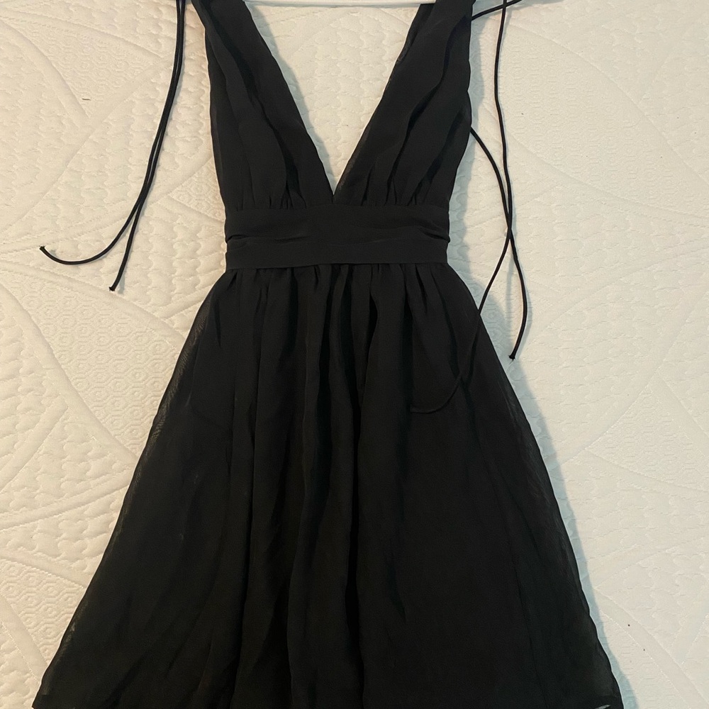 Black Chiffon Dress